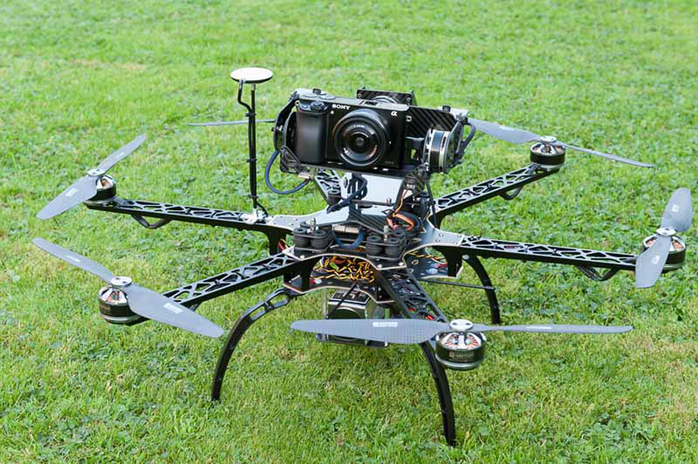 Drone used for aerial surveying and mapping