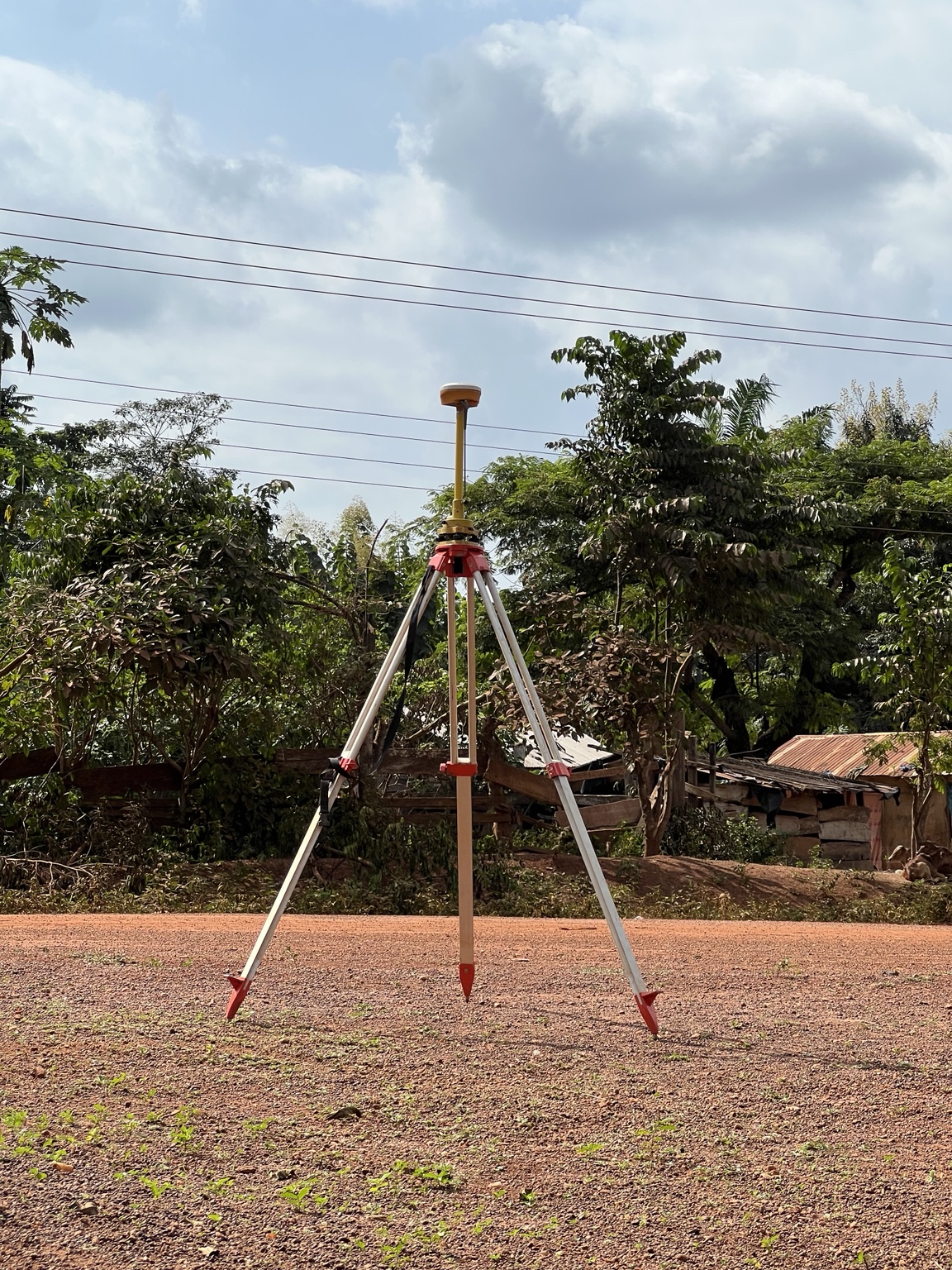 GNSS receiver on site